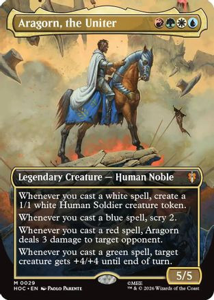 Aragorn, the Uniter (Borderless) (HOC-029) - The Hobbit: Eternal-Legal、Wizards of the Coast、kayou
