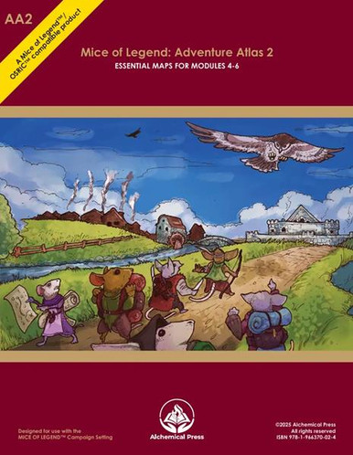 Mice of Legend: OSR - Adventure Atlas 2, Modules N1, M4-M6、Alchemical Press、kayou