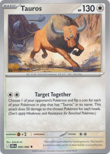 ME Chaos Rising 069/086 Tauros、Pokemon、kayou