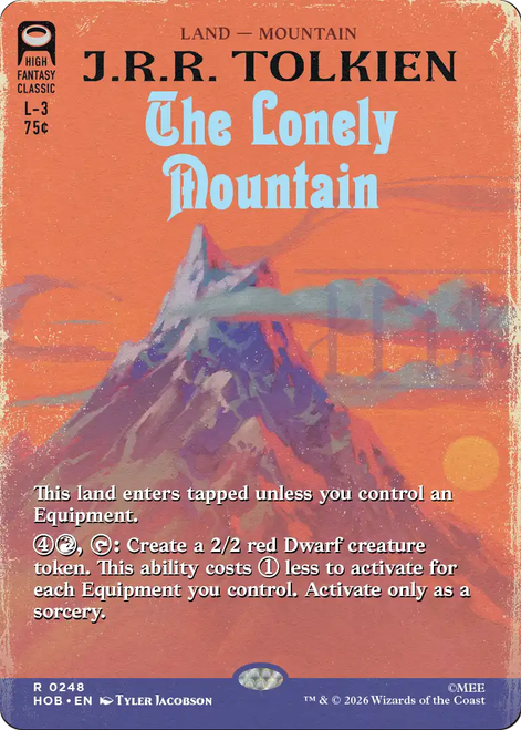 The Lonely Mountain (Borderless Book Cover) | The Hobbit、Magic: The Gathering、kayou