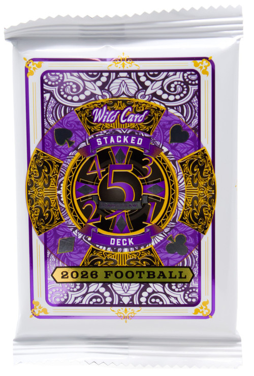 NFL Wild Card 2026 Five Card Draw Stacked Deck Football Trading Card HOBBY JUMBO Pack 1 Card、ToyWiz、kayou