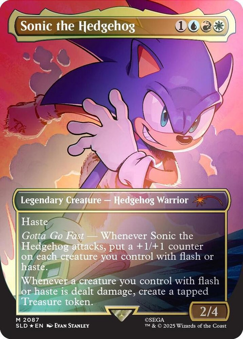 MtG Secret Lair Drop Series Mythic Rare FOIL Sonic the Hedgehog #2087、ToyWiz、kayou