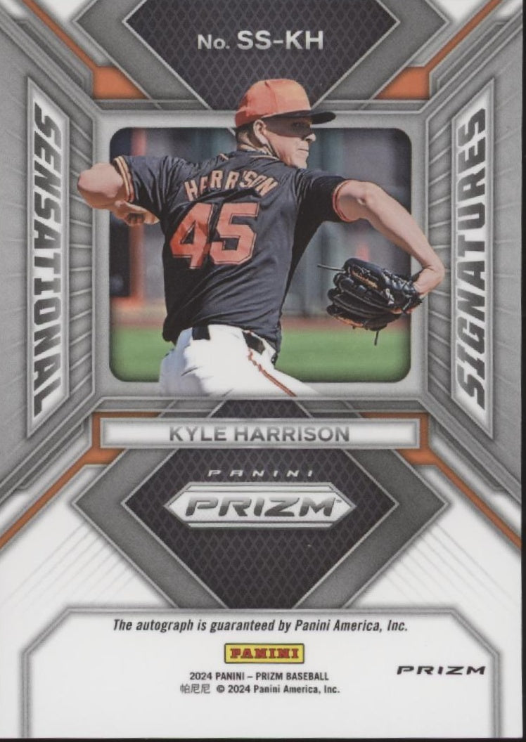 Kyle Harrison 2024 Panini Prizm Sensational Signatures Green Prizm RC Auto、Collector Store LLC、kayou