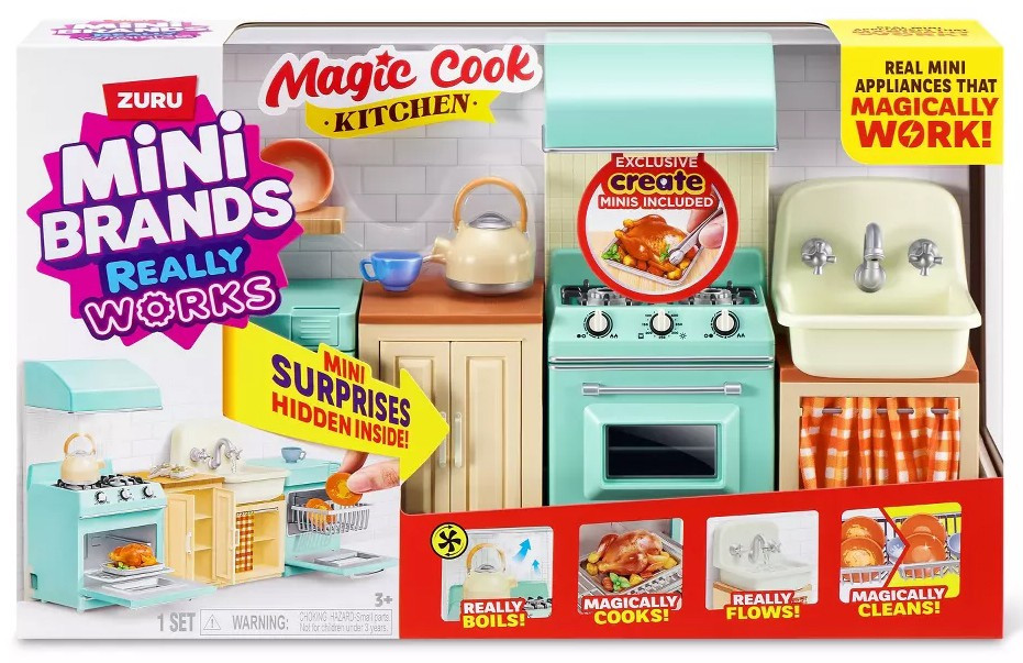 Mini Brands! Really Works Magic Cook Kitchen Playset、ToyWiz、kayou