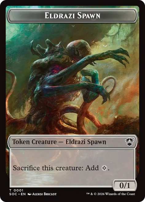 Secrets of Strixhaven Commander - Eldrazi Spawn Token | Secrets of Strixhaven Commander、Magic: The Gathering、kayou