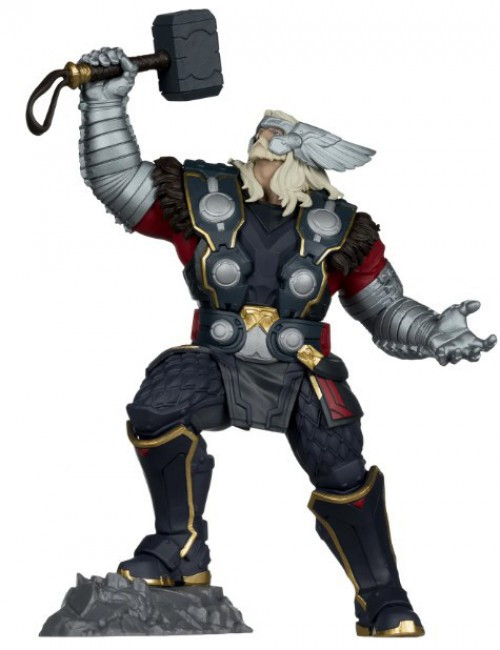 McFarlane Toys Marvel Rivals Thor Exclusive Posed Figure with Scene、ToyWiz、kayou
