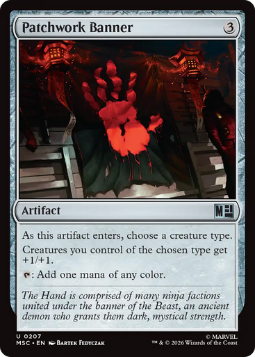 Patchwork Banner (Surge Foil) | Marvel Super Heroes Commander、Magic: The Gathering、kayou