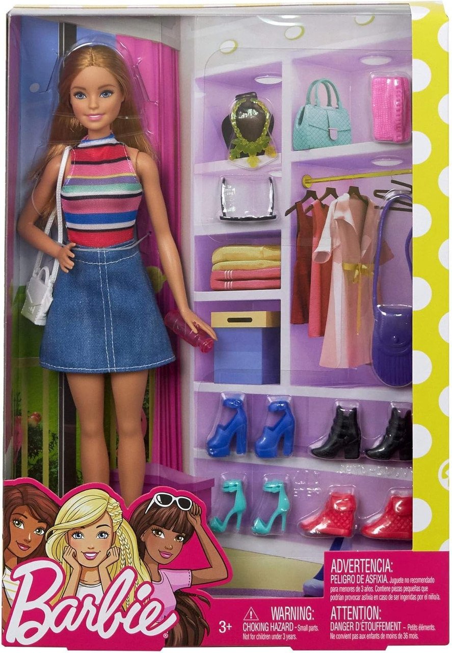 Barbie Doll Striped Bodice, 11 Accessories!、ToyWiz、kayou