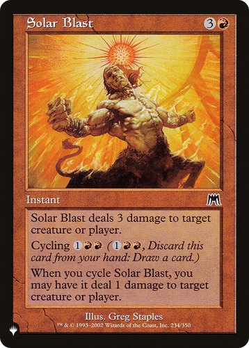 Solar Blast (LIST-234/350) - The List、Wizards of the Coast、kayou