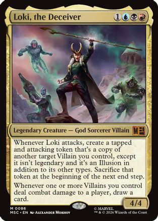 Loki, the Deceiver (Surge Foil) (MSC-086) - Commander: Marvel Super Heroes Foil、Wizards of the Coast、kayou