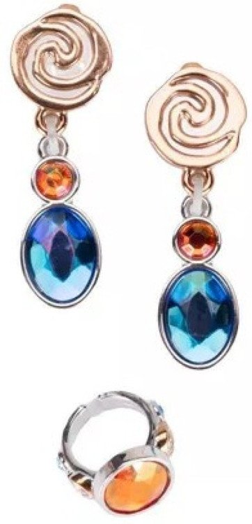 Disney Princess Style Collection Moana Earring & Ring Costume Jewelry Set for Kids、ToyWiz、kayou