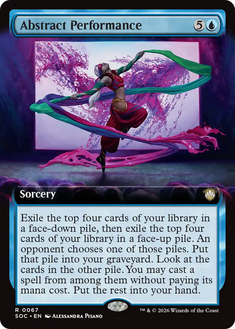 Abstract Performance (Extended Art) | Secrets of Strixhaven Commander、Magic: The Gathering、kayou