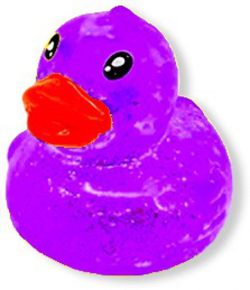 Squishy Fun Friends Duck PURPLE 2-Inch Squeeze Toy、ToyWiz、kayou