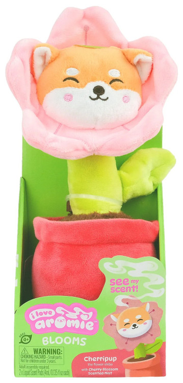 I Love Aromie Blooms Cherripup the Flower Shiba Plush Scent Diffuser with Cherry Blossom Scented Mist、ToyWiz、kayou