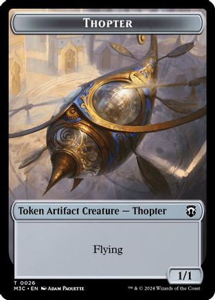 Thopter // Copy Double-Sided Token (M3C-26 // 1) - Modern Horizons 3 Commander、Wizards of the Coast、kayou