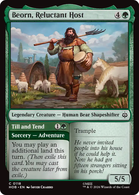Beorn, Reluctant Host // Till and Tend (Foil) | The Hobbit、Magic: The Gathering、kayou