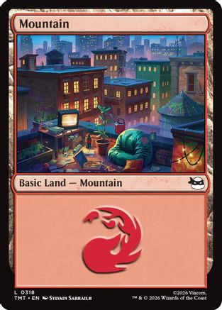 Mountain (0318) (TMT-318) - Teenage Mutant Ninja Turtles Foil、Wizards of the Coast、kayou