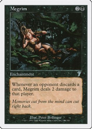 Megrim (7ED-146) - 7th Edition Foil、Wizards of the Coast、kayou