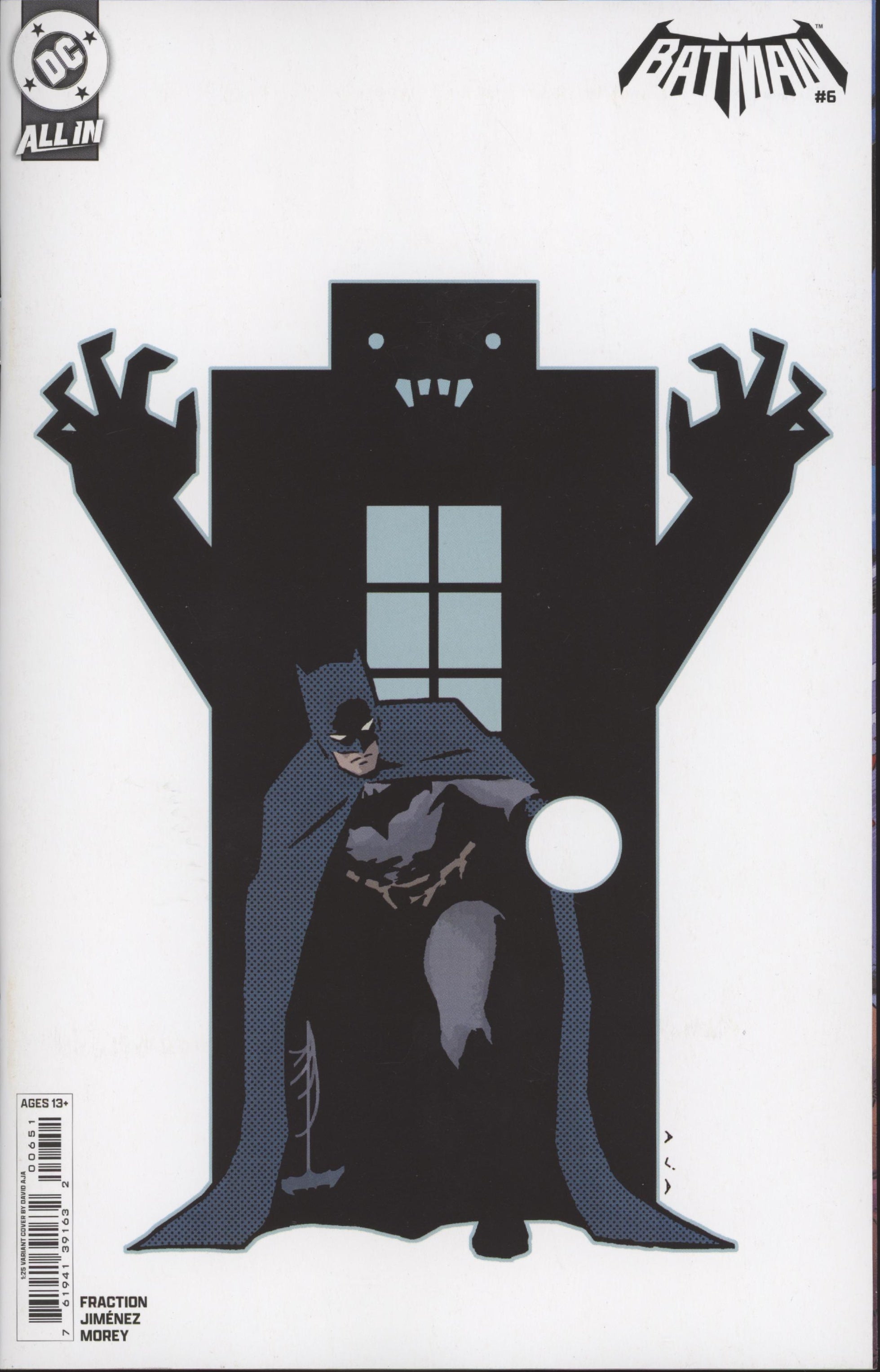 Batman #6 Cover H 1 in 25 David Aja Card Stock Variant、DC Comics、kayou