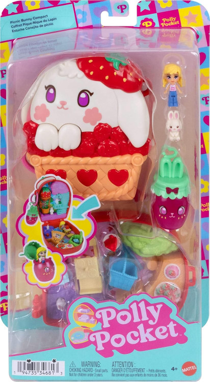 Polly Pocket Picnic Bunny Compact Playset、ToyWiz、kayou