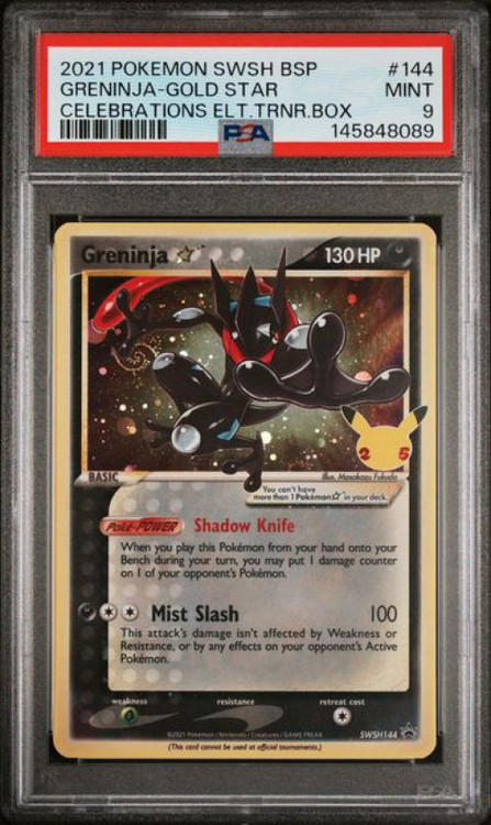 Pokemon Celebrations Holo Rare Greninja Gold Star #25 PSA 9、ToyWiz、kayou