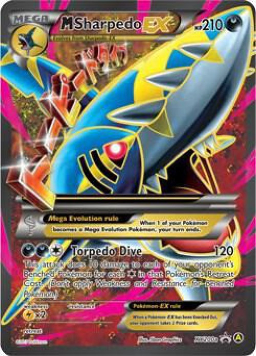 Pokemon X & Y Promo Rare M Sharpedo EX XY200a Damage、ToyWiz、kayou
