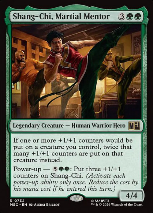 MtG Marvel Super Heroes Commander Rare Shang-Chi, Martial Mentor #732 Jumpstart FOIL、ToyWiz、kayou