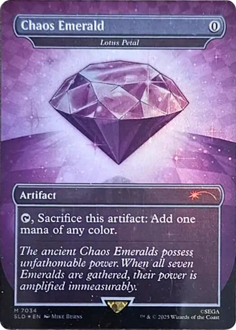 Lotus Petal Chaos Emerald (#7034) (Foil) (Secret Lair - Sonic: Chaos Emeralds) | Secret Lair Drops、Magic: The Gathering、kayou