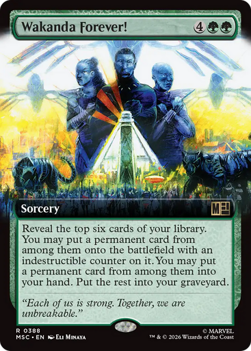 Wakanda Forever! (Extended Art) | Marvel Super Heroes Commander、Magic: The Gathering、kayou