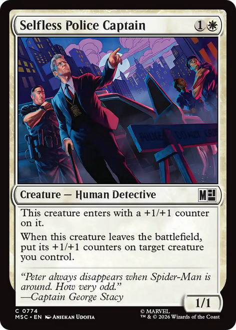 Selfless Police Captain (Foil) | Marvel Super Heroes Commander、Magic: The Gathering、kayou