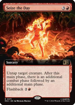 Seize the Day (Extended Art) (MSC-371) - Commander: Marvel Super Heroes、Wizards of the Coast、kayou