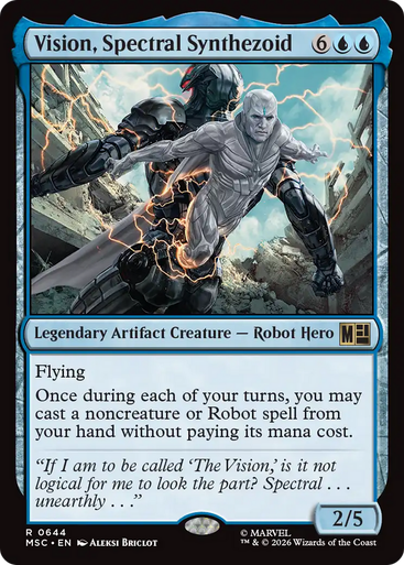 Vision, Spectral Synthezoid (Foil) | Marvel Super Heroes Commander、Magic: The Gathering、kayou