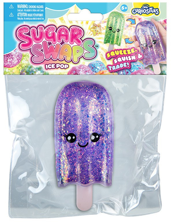 Curiosities Sugar Swaps Ice Pop PURPLE Squeeze Toy、ToyWiz、kayou
