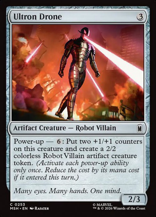 MtG Marvel Super Heroes Common Ultron Drone #253、ToyWiz、kayou
