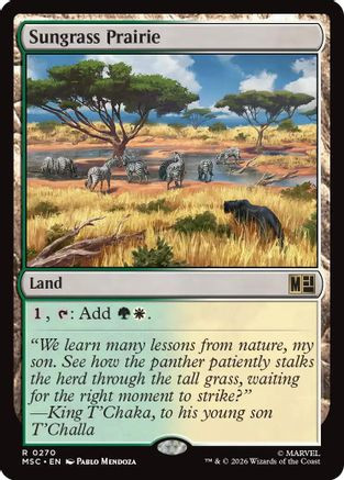 Sungrass Prairie (Surge Foil) (MSC-270) - Commander: Marvel Super Heroes Foil、Wizards of the Coast、kayou