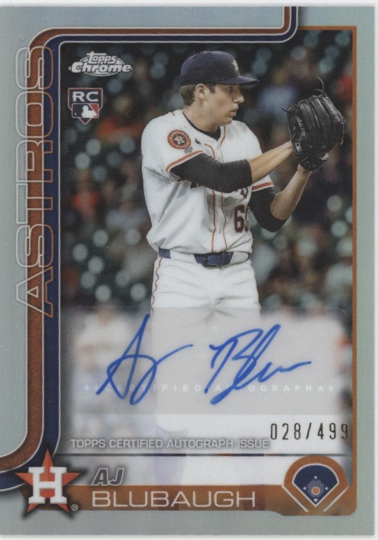 AJ Blubaugh 2025 Topps Chrome Refractor Auto 028/499 #AC-ABU、Collector Store LLC、kayou