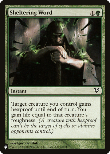 Sheltering Word (LIST-192/244) - The List、Wizards of the Coast、kayou