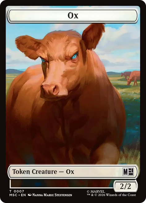 Marvel Super Heroes Commander - Ox (#7) Token | Marvel Super Heroes Commander、Magic: The Gathering、kayou