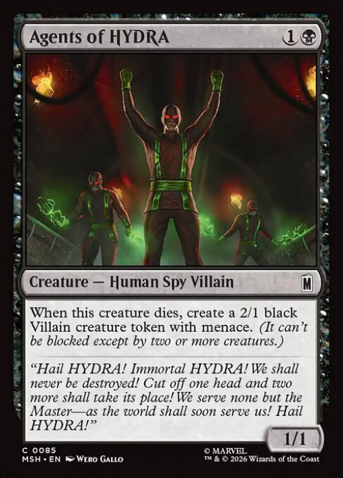 MtG Marvel Super Heroes Common FOIL Agents of HYDRA #85、ToyWiz、kayou
