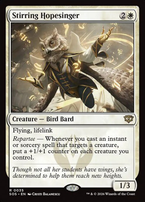 MtG Secrets of Strixhaven Rare Stirring Hopesinger #35、ToyWiz、kayou