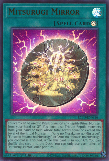 L26D-ENM16 Mitsurugi Mirror、Yu-Gi-Oh!、kayou