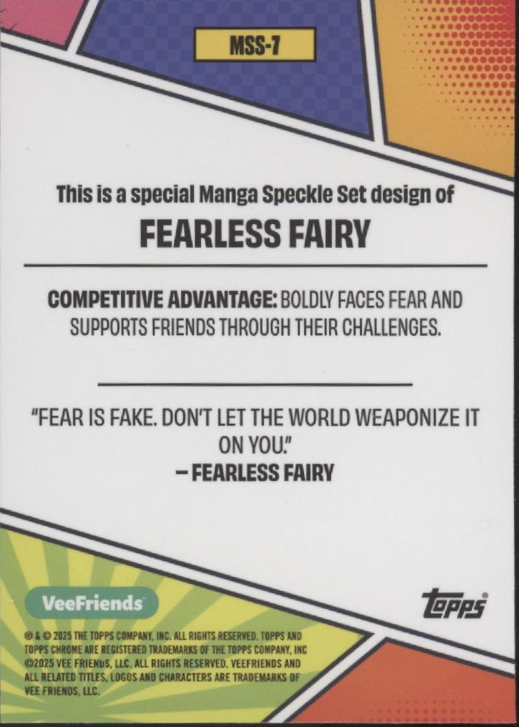 Fearless Fairy 2025 Topps Chrome VeeFriends Manga Speckle #MSS-7、Collector Store LLC、kayou