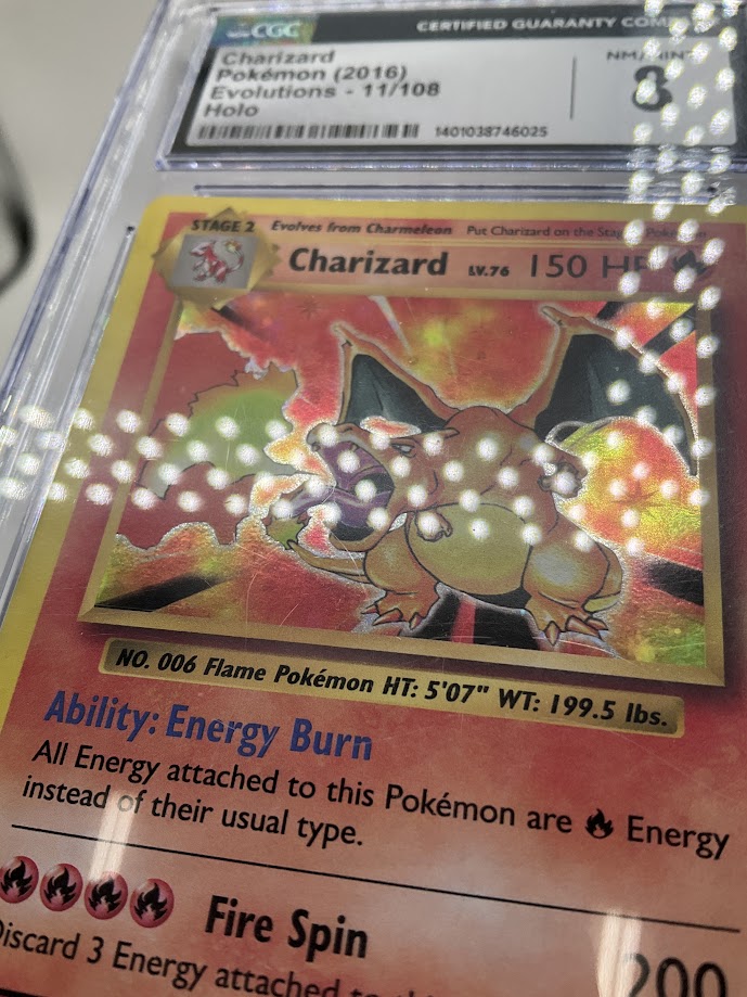 Charizard Pokemon Evolutions Holo #11 CGC 8、Collector Store LLC Gaming、kayou