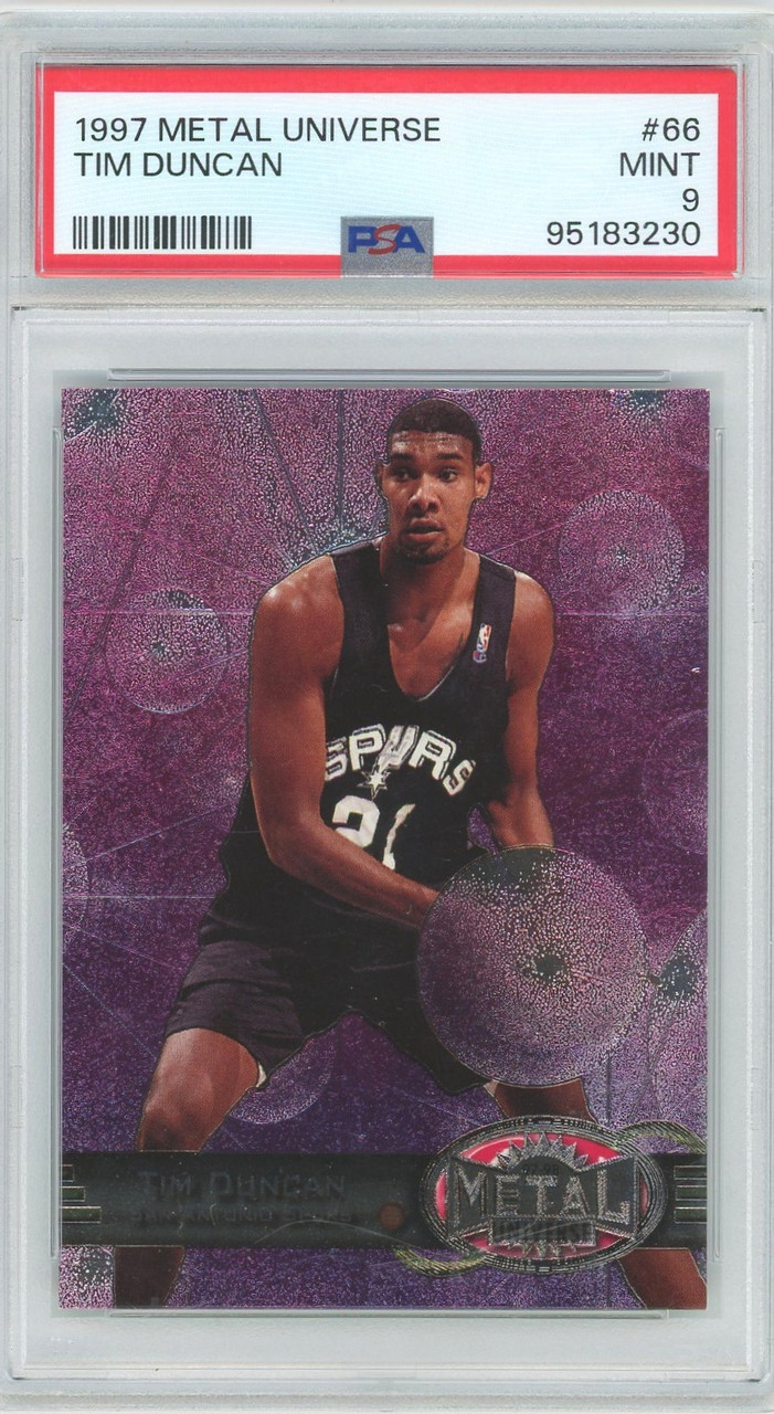 NBA 1997 Metal Universe Basketball Tim Duncan #66 PSA 9、ToyWiz、kayou