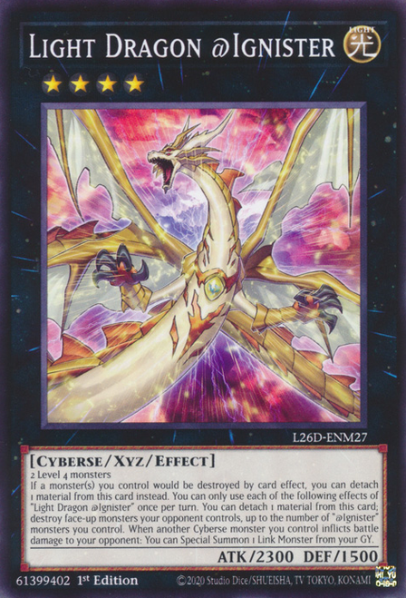 L26D-ENM27 Light Dragon @Ignister、Yu-Gi-Oh!、kayou