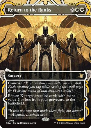 Return to the Ranks (SOA-011) - Secrets of Strixhaven: Mystical Archive Foil、Wizards of the Coast、kayou