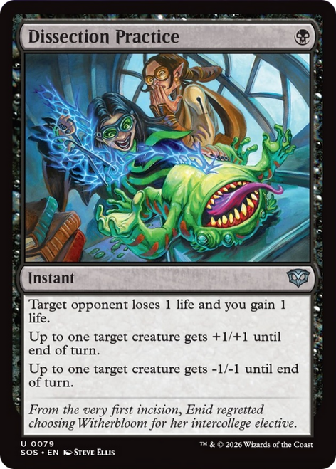 Dissection Practice (Foil) | Secrets of Strixhaven、Magic: The Gathering、kayou