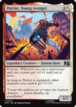 Patriot, Young Avenger (MSH-570) - Marvel Super Heroes、Wizards of the Coast、kayou