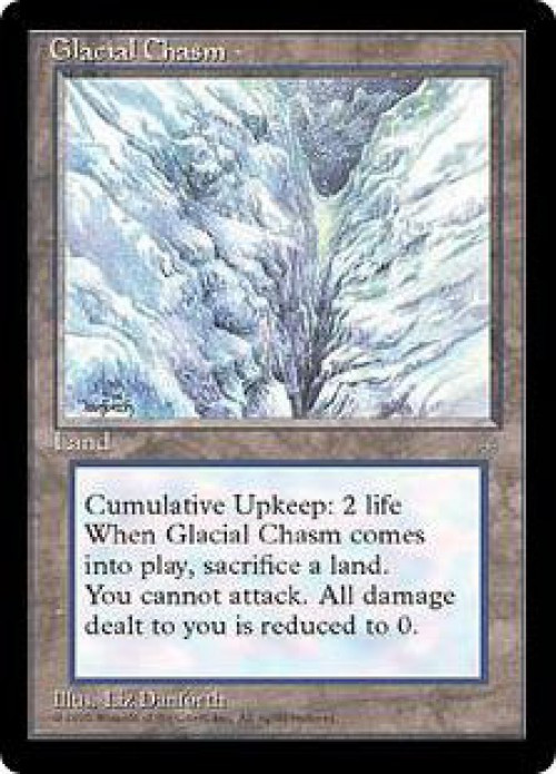 MtG Ice Age Uncommon Glacial Chasm #353 Lightly Played、ToyWiz、kayou