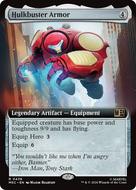 Hulkbuster Armor (Extended Art) | Marvel Super Heroes Commander、Magic: The Gathering、kayou